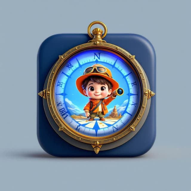 Minimalist style app icon example